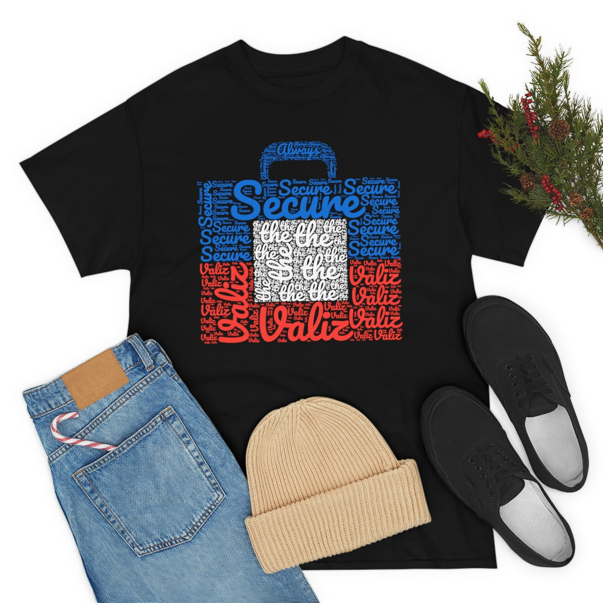 Secure the Valiz Tee Shirt | Unisex Haitian Flag Haiti T-Shirt