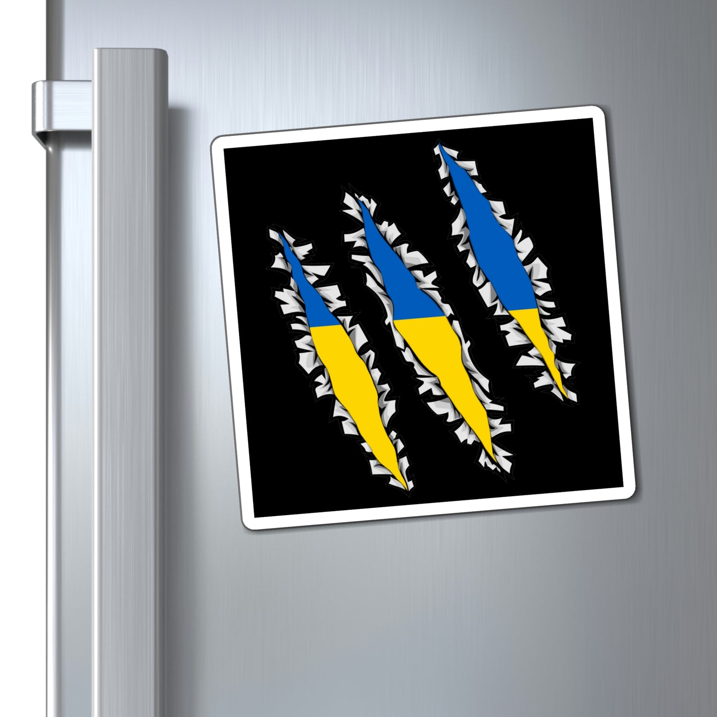 Ukrainian Flag Slash Ukraine Inside Magnet