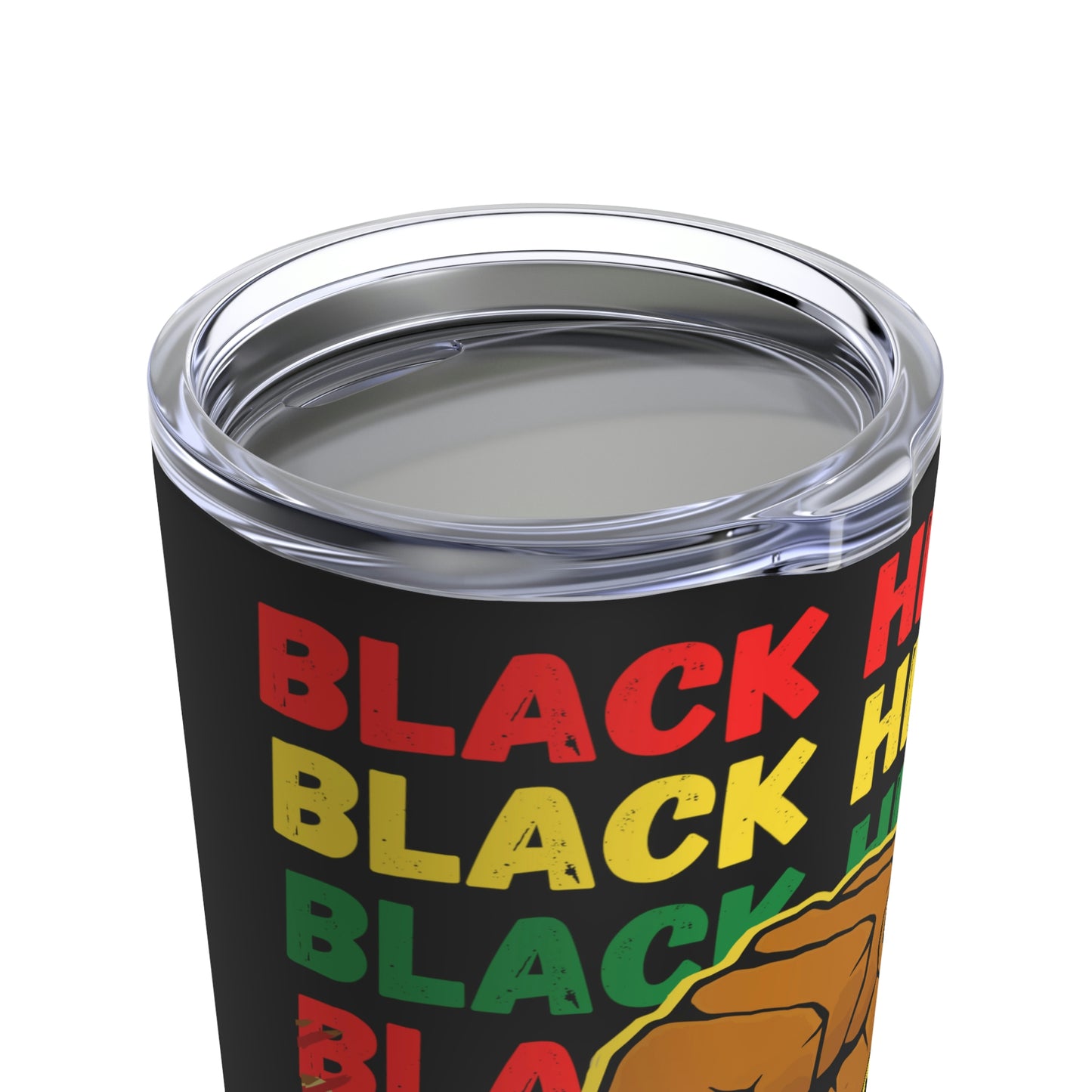 Black History Month Power Fist Black Excellence Tumbler 20oz