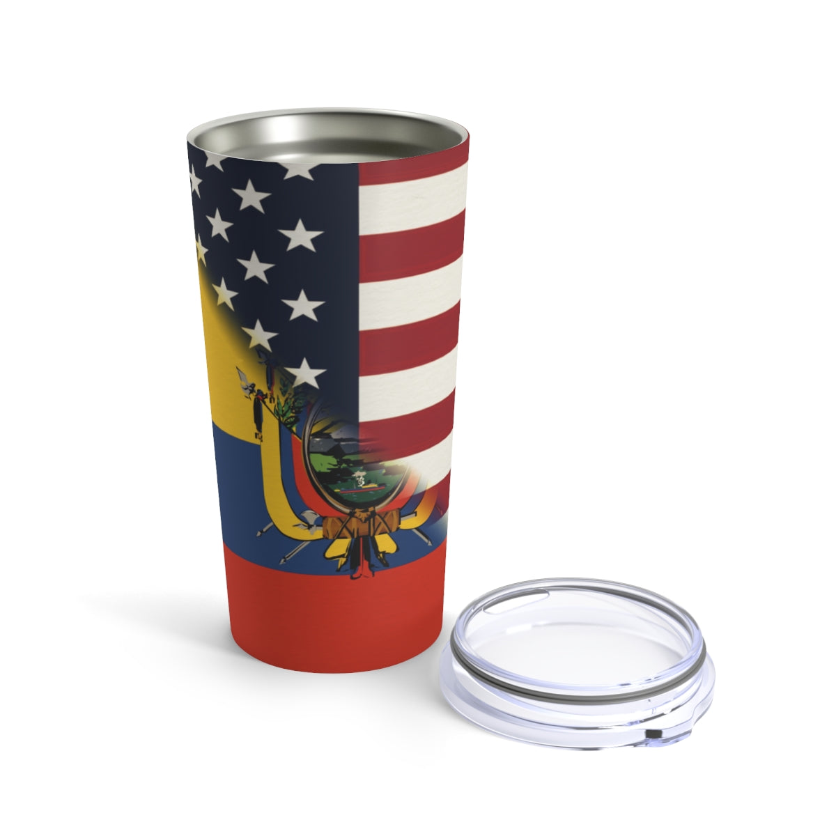 Ecuadorian American Flag | Half Ecuador USA  Tumbler 20oz