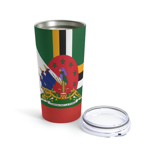 Dominica Haiti Flag Dominican Haitian Tumbler 20oz