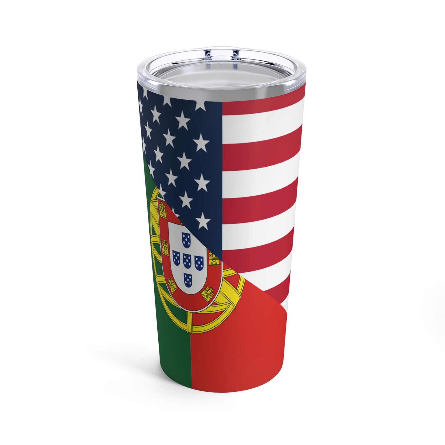 Portugal American Flag Half Portuguese USA Tumbler 20oz