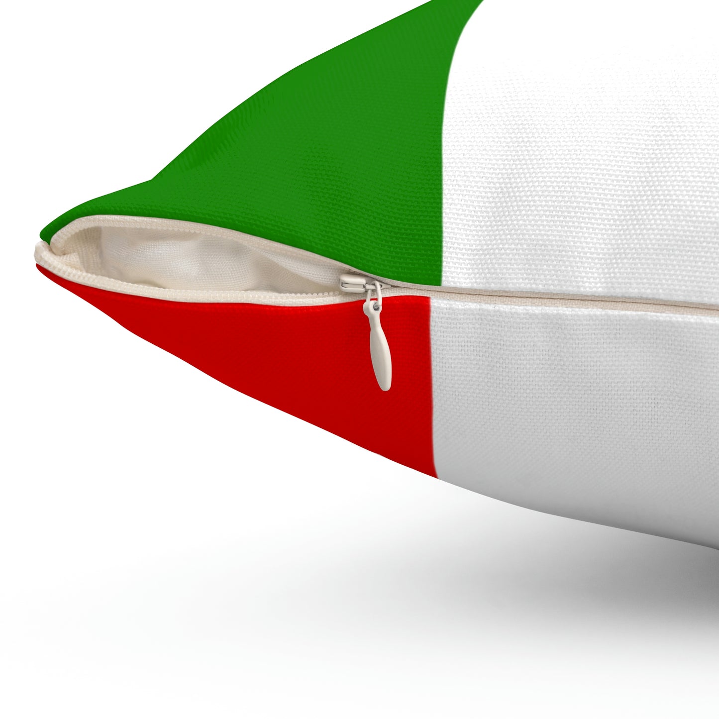 Italian American Flag Italy Italiano USA Spun Polyester Square Pillow