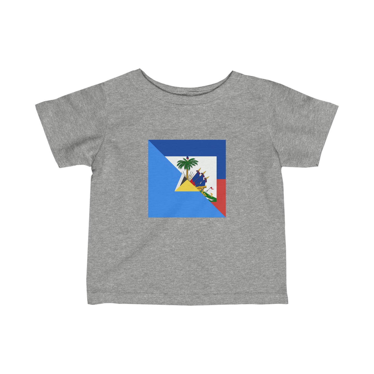 Infant Haiti St Lucia Flag Haitian Toddler Tee Shirt