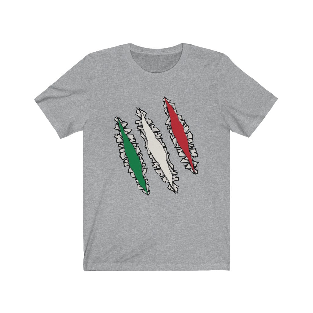 Slashed Italian Flag Shirt | Italy Tee Men Women Clothing