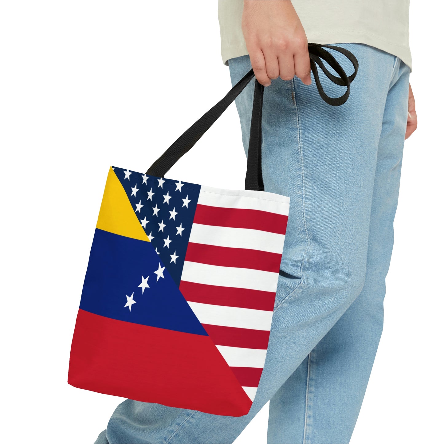 Venezuela American Flag Half Venezuelan USA Tote Bag | Shoulder Bag