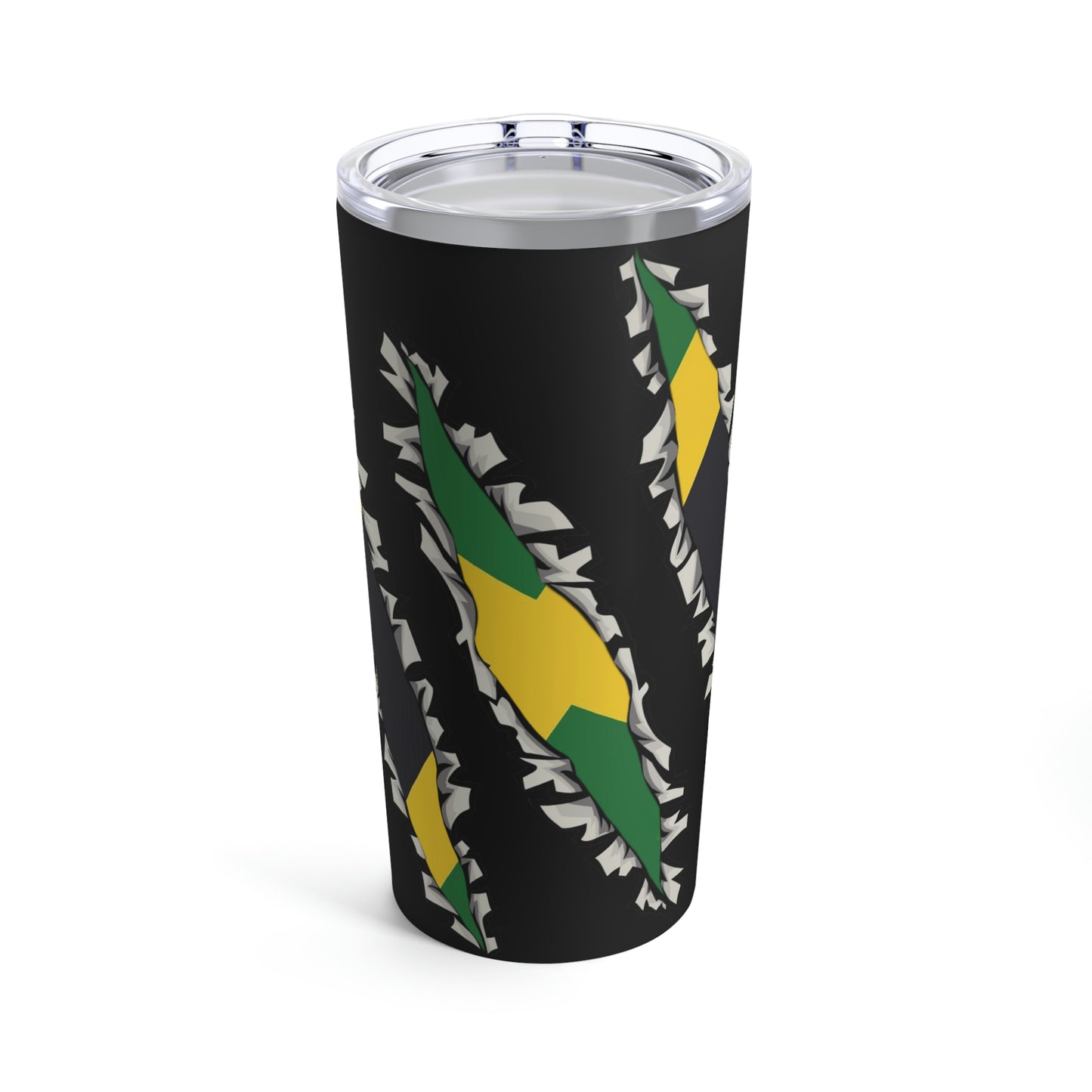 Slashed Jamaican Flag | Jamaica Woman Tumbler 20oz