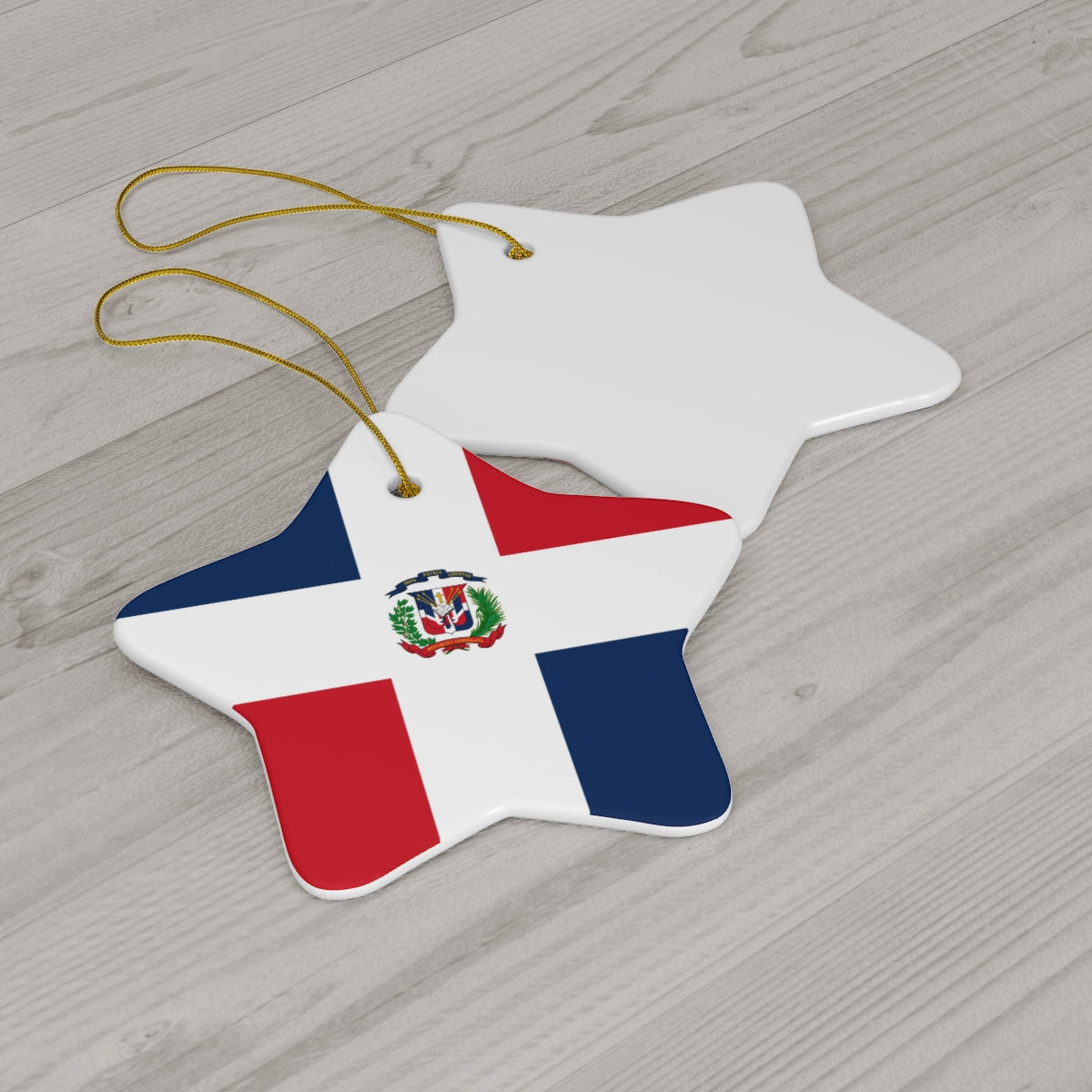 Dominican Republic Flag Ceramic Ornaments | DR Christmas Tree