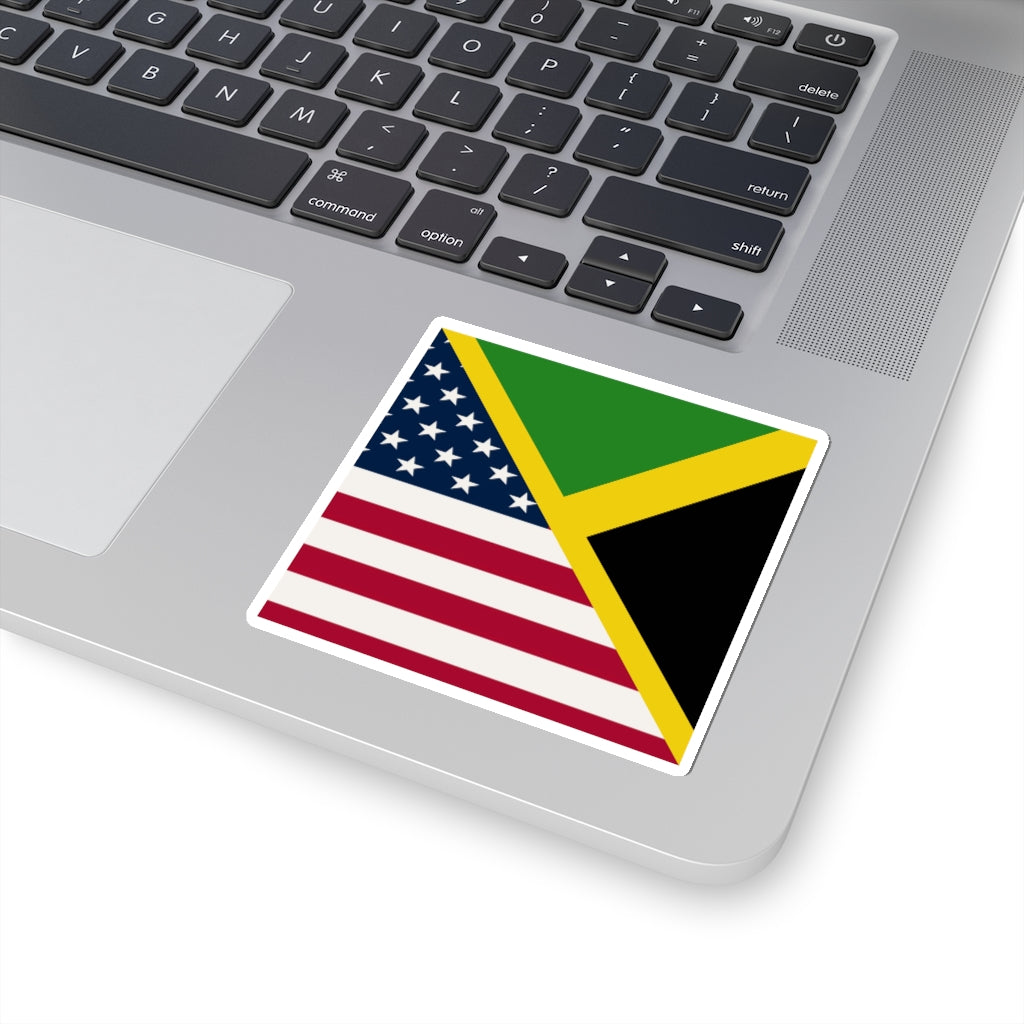 Jamaican-American Sticker | Jamaica USA