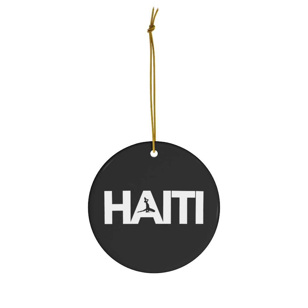 Haiti Text Ceramic Ornaments | Ayiti Christmas Tree