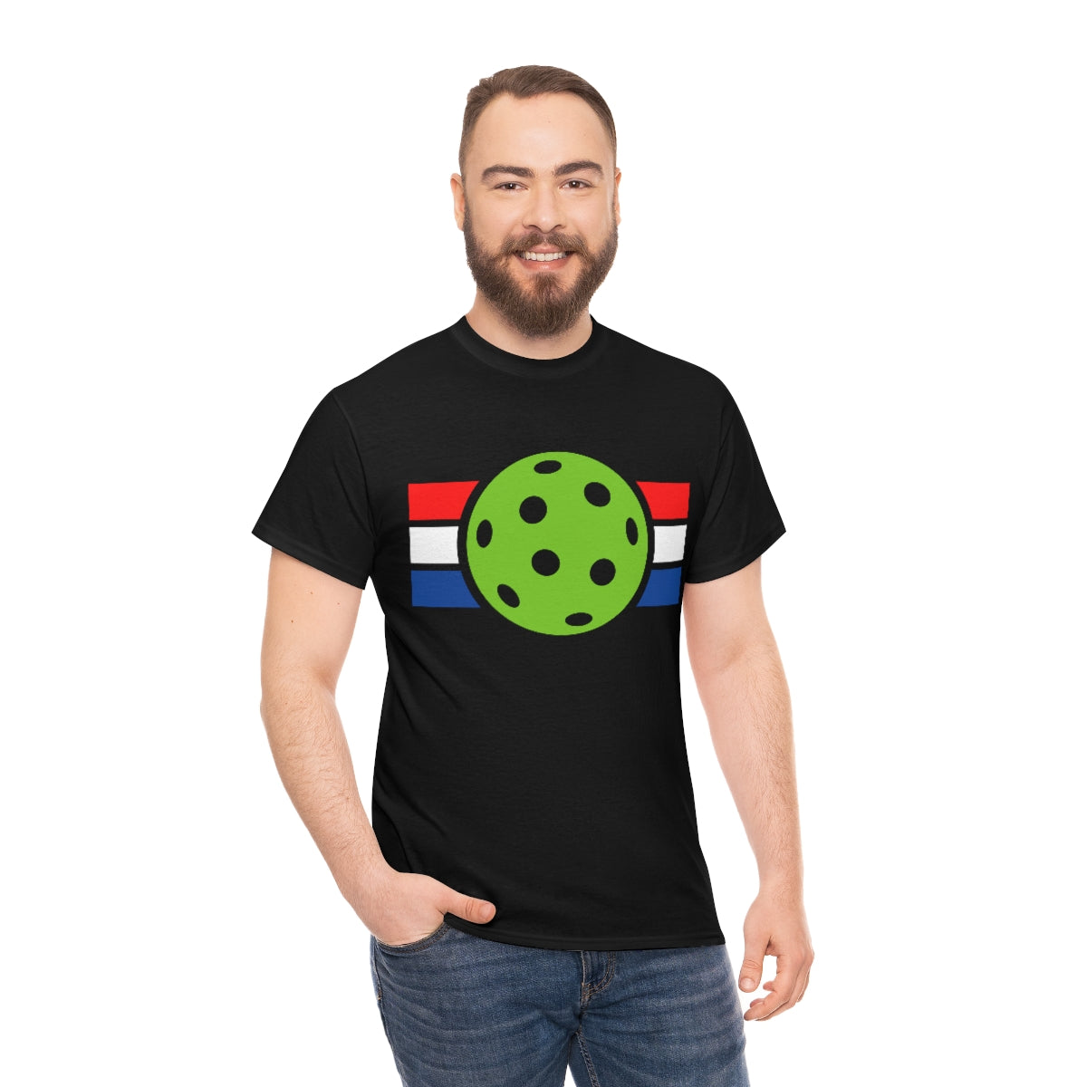 Pickleball Red White and Blue Tee Shirt | Unisex Pickle Ball T-Shirt