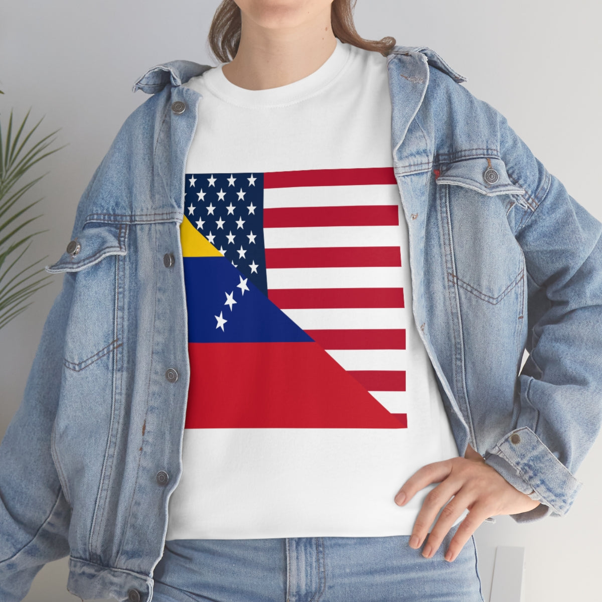 Venezuela American Flag Half Venezuelan USA T-Shirt | Unisex Tee Shirt