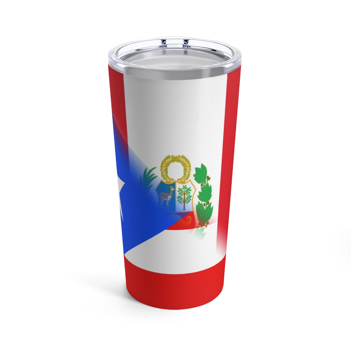 Puerto Rican Peruvian Flag PR Peru Tumbler 20oz