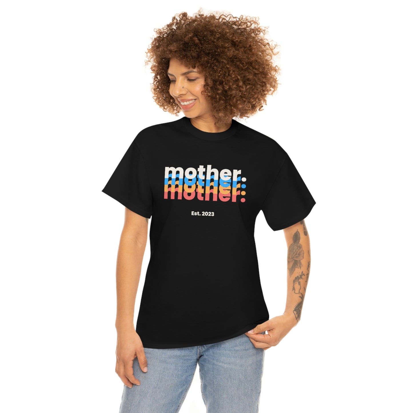 Mother Est 2023 Mothers Day Gift for MOM 3 T-Shirt | Unisex Tee Shirt