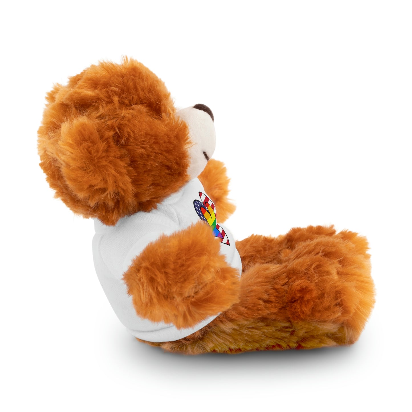 Rainbow Flag Stuffed Animals with Tee Shirt | LGBTQ Pride Valentines Day