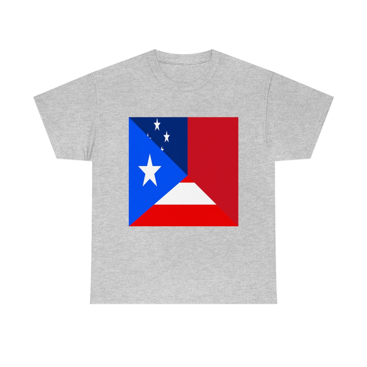 Puerto Rico Samoa Flag Half Puerto Rican Samoan T-Shirt | Unisex Tee Shirt