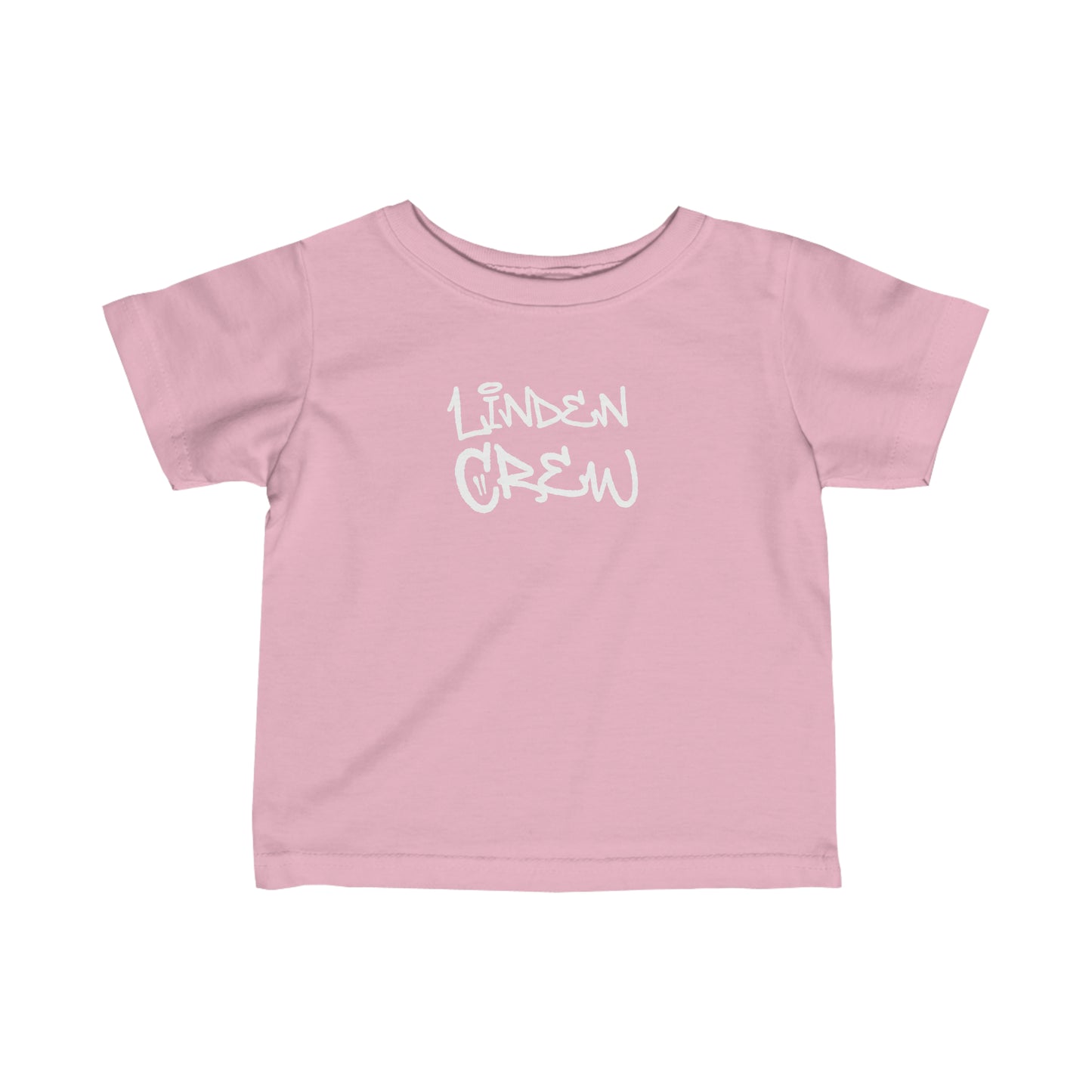 Infant Linden Crew Funky White Text Toddler Tee Shirt