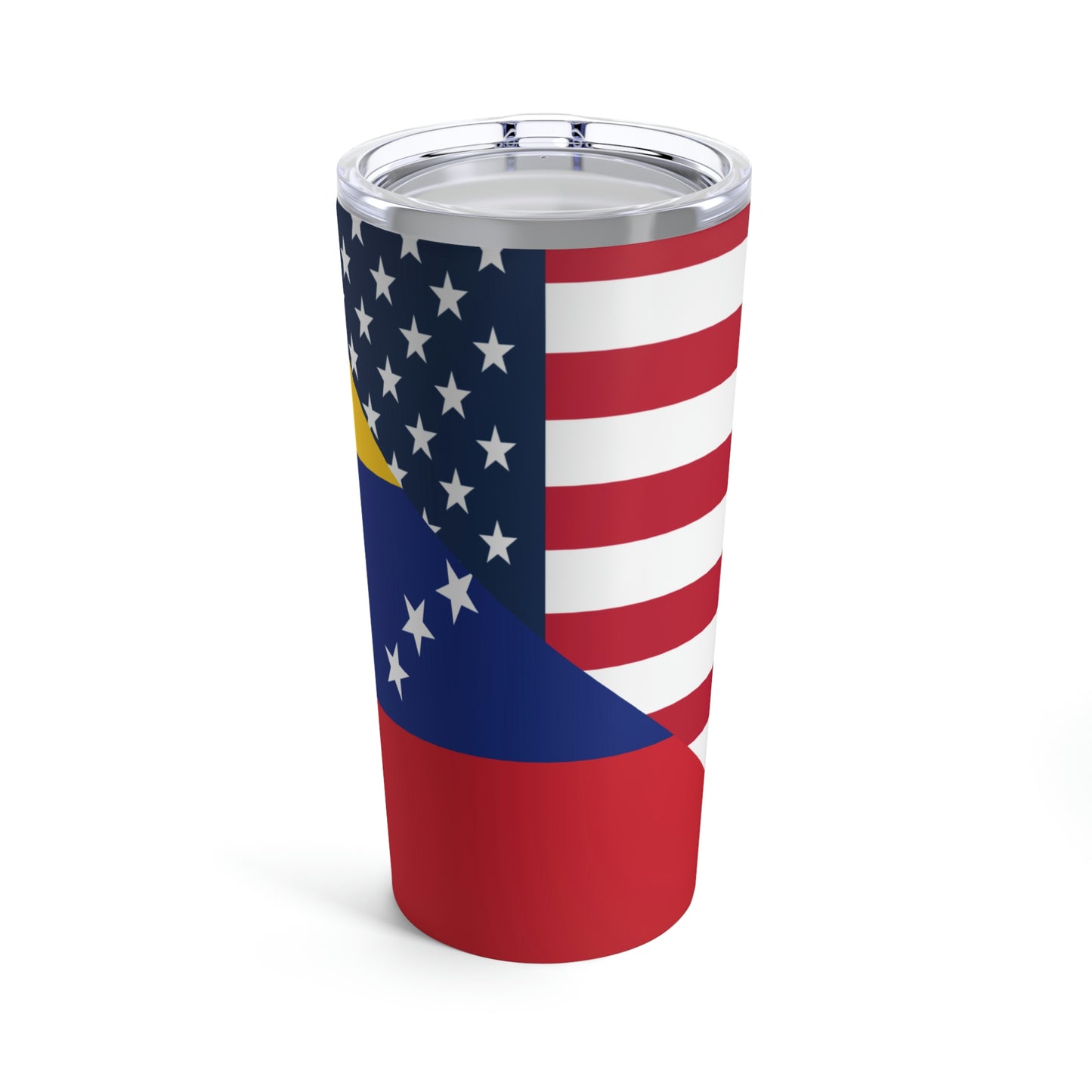 Venezuela American Flag Half Venezuelan USA Tumbler 20oz Beverage Container