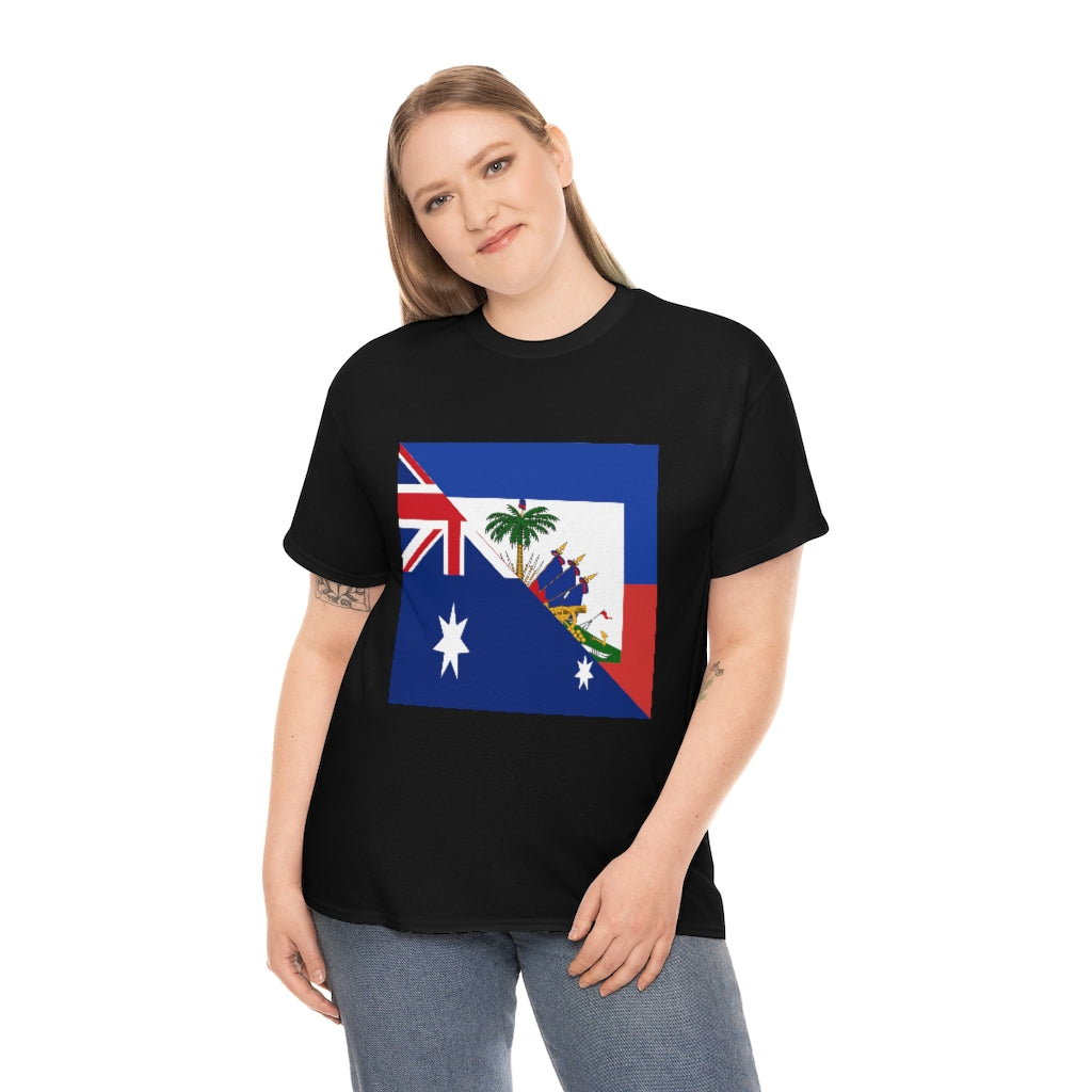 Haitian Australian Flag Tshirt | Unisex Australia Haiti Men Women Shirt