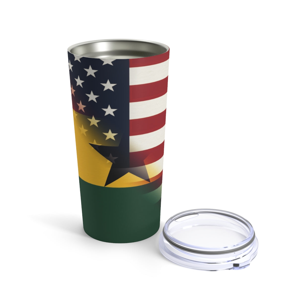 Ghana America Flag | Half Ghanaian Tumbler 20oz