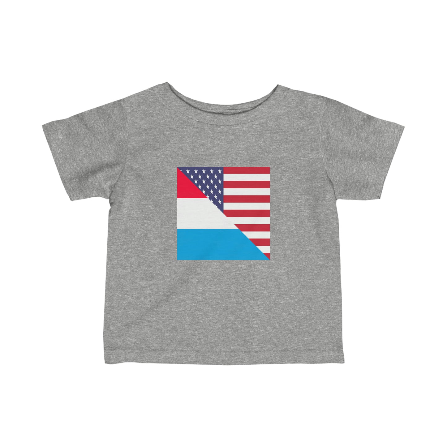 Infant Luxembourg American Flag Luxembourger USA Toddler Tee Shirt