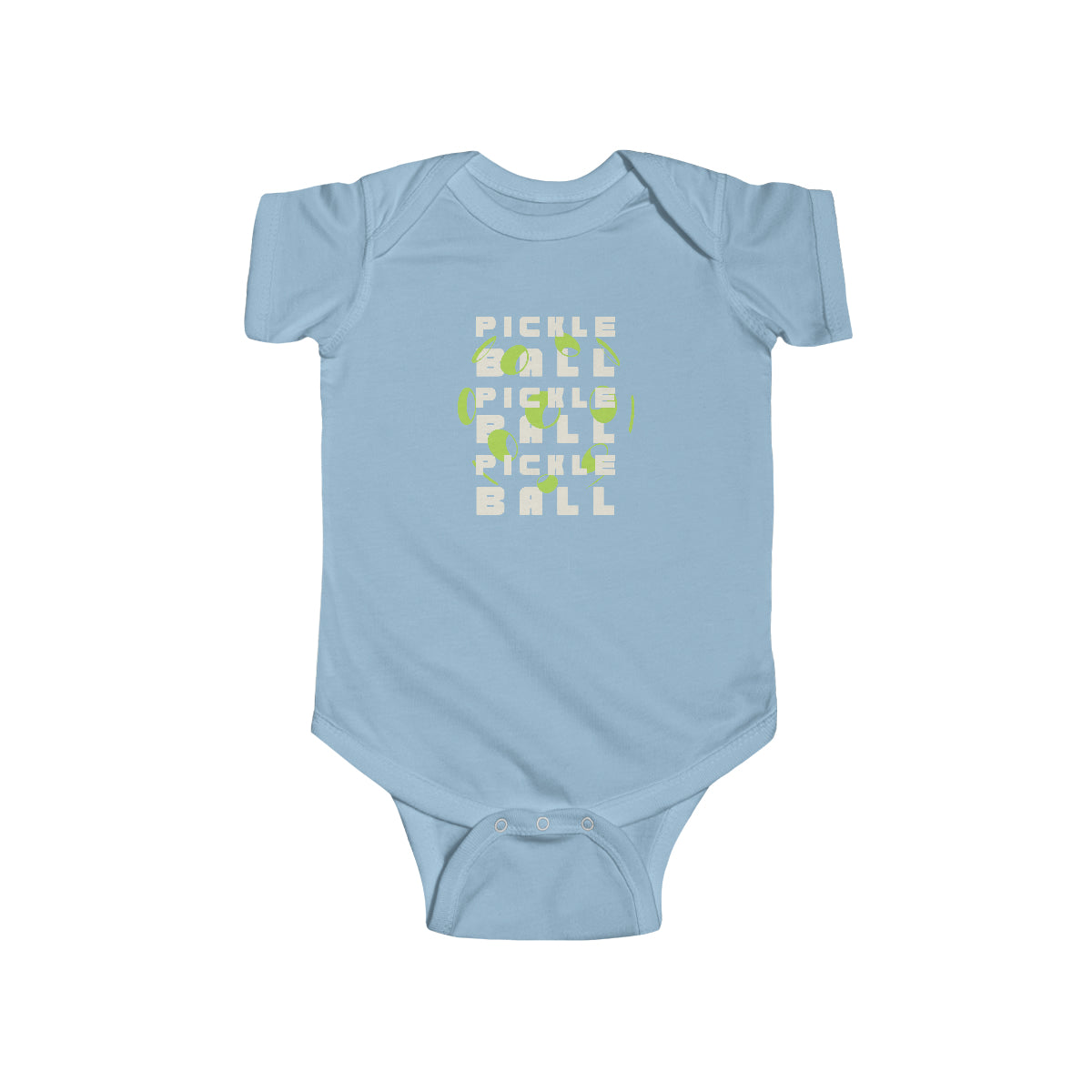 Pickleball Pickleball Green Ball Baby Bodysuit | Newborn Boy Girl