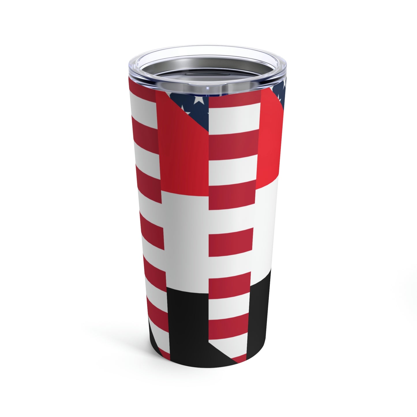 Syrian American Flag Half Syria USA Tumbler 20oz Beverage Container