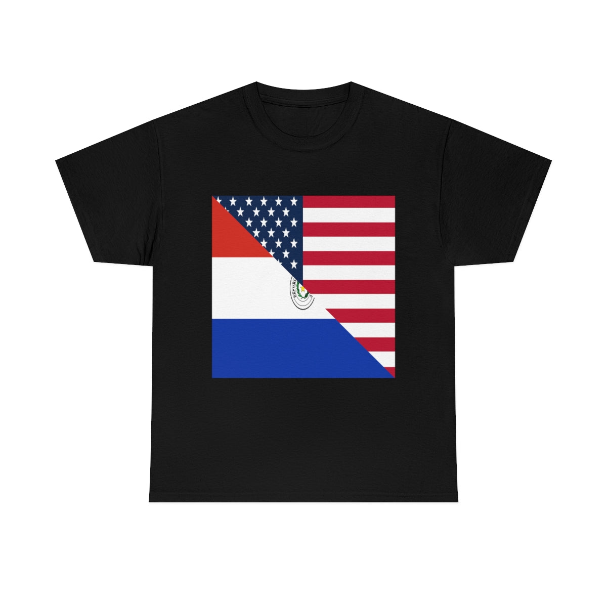 Paraguayan American Flag T-Shirt | Unisex Paraguay USA Tee Shirt