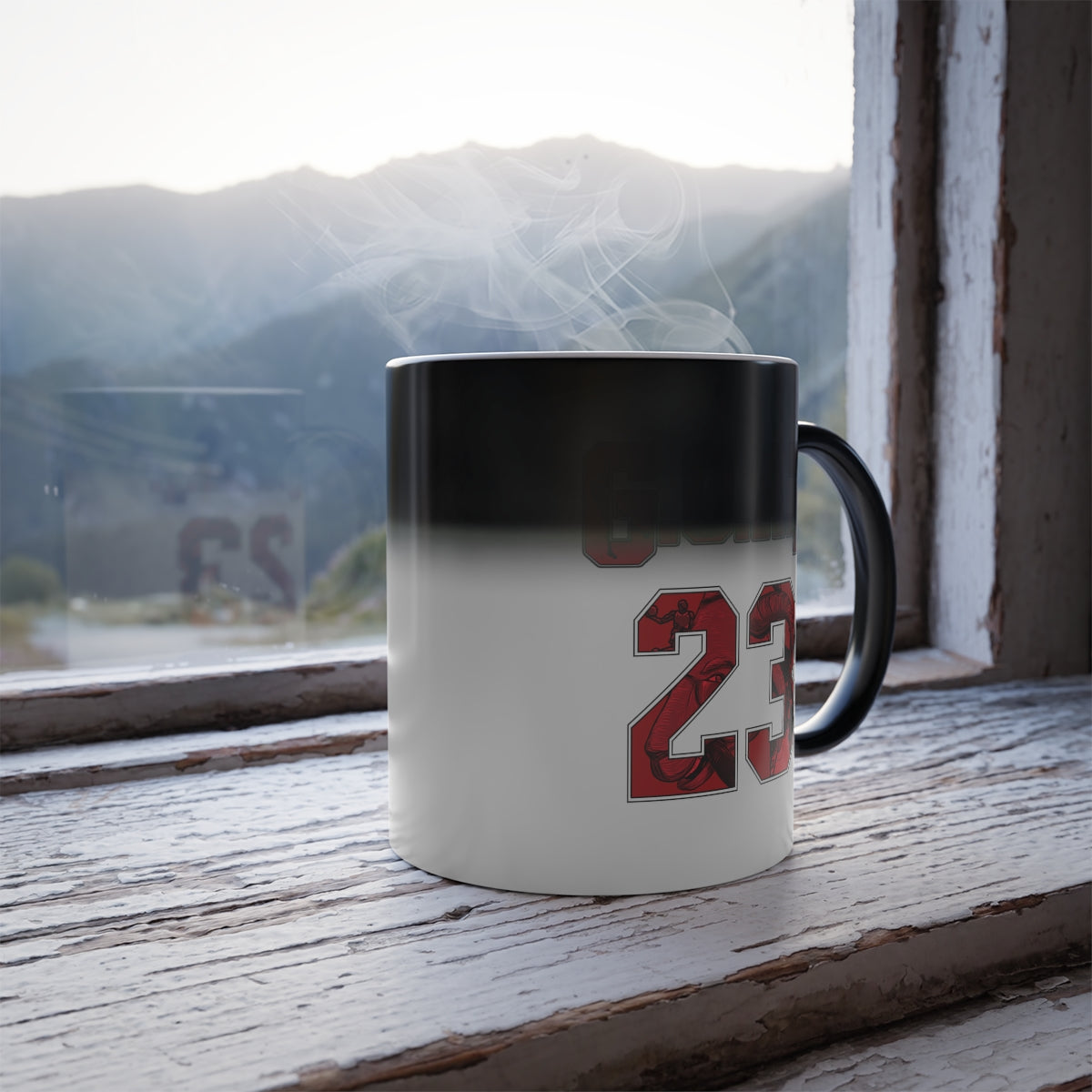 Greatest of All Time 23 Color Morphing Mug 11oz | Chicago GOAT Cup