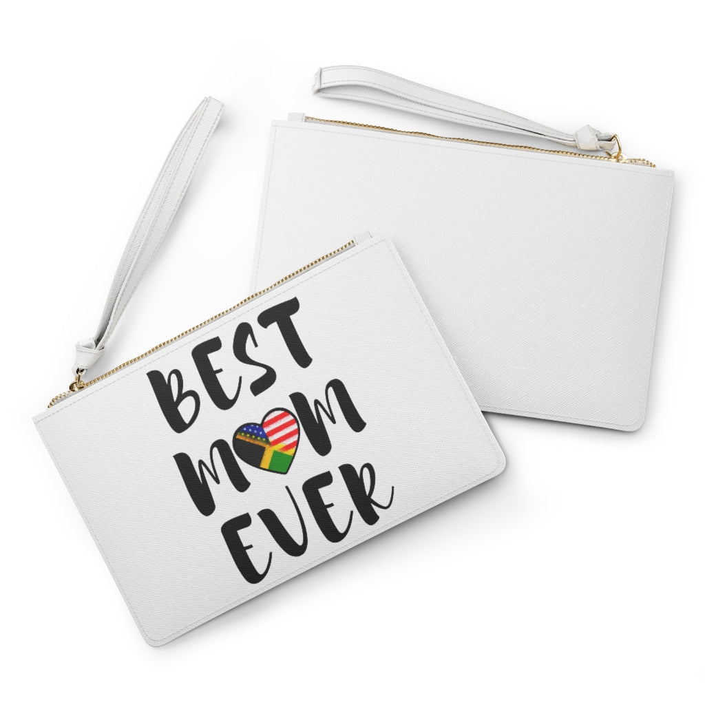 Best Mom Ever (Jamaican-American) Clutch Bag