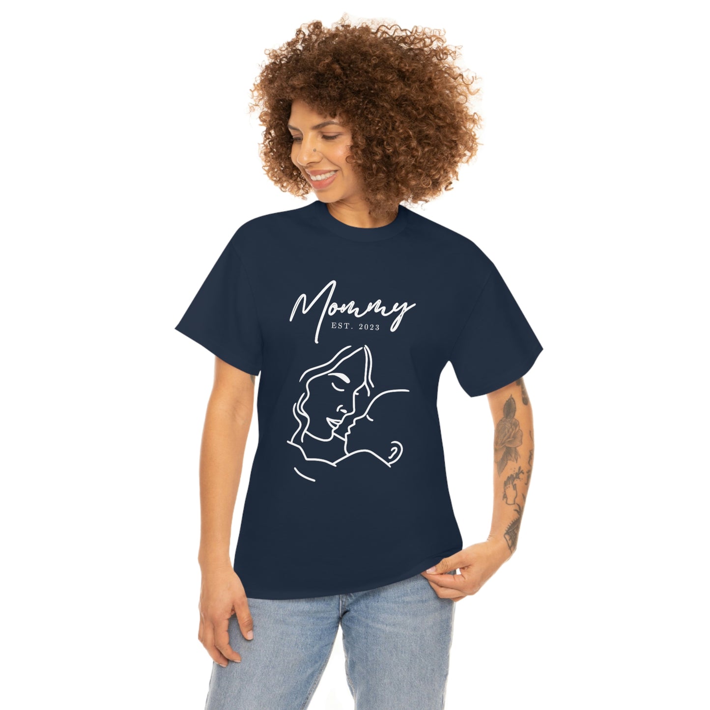 Mother Est 2023 Baby Mothers Day Gift for MOM  T-Shirt | Unisex Tee Shirt