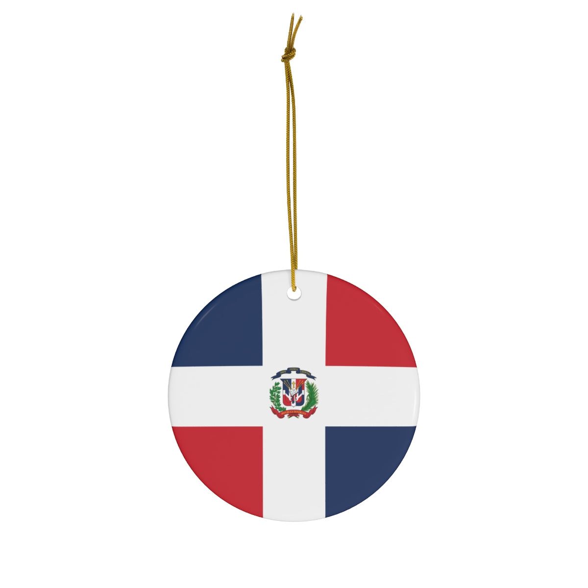 Dominican Republic Flag Ceramic Ornaments | DR Christmas Tree