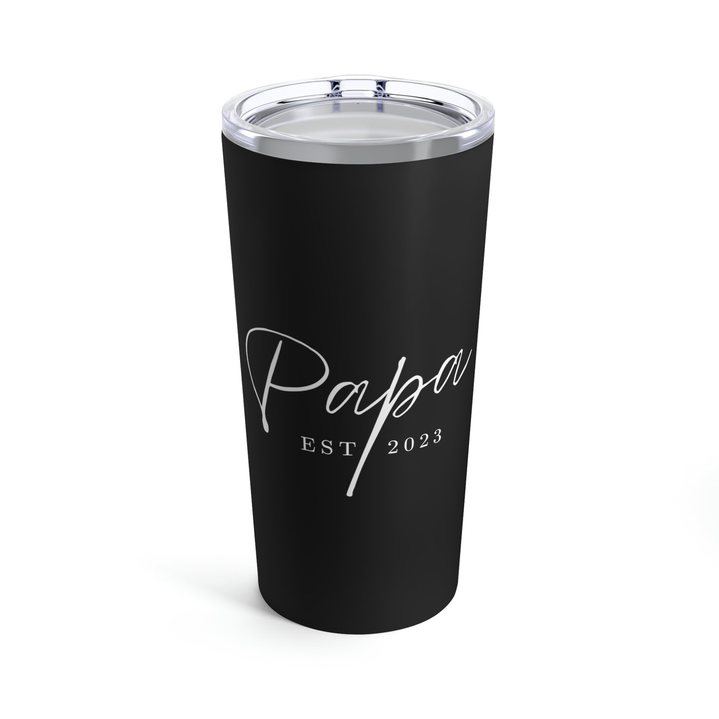 Papa Est 2023 Fathers Day Gift for Dad 2 Tumbler 20oz Beverage Container