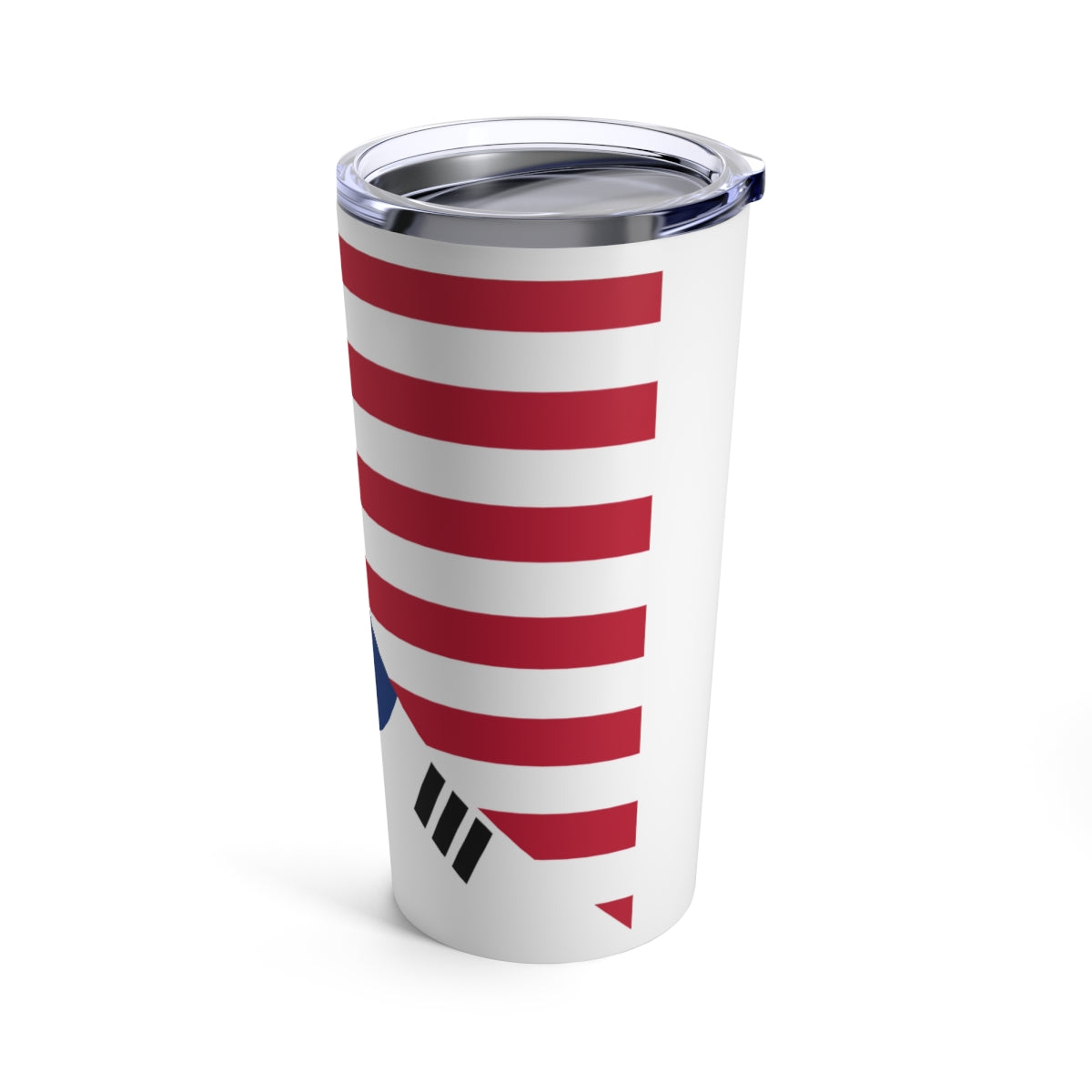 South Korean American Flag Half South Korea 20oz Tumbler | Beverage Container