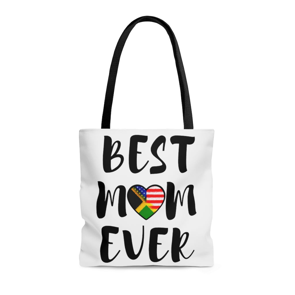 Best Mom Ever Jamaican-American Tote Bag