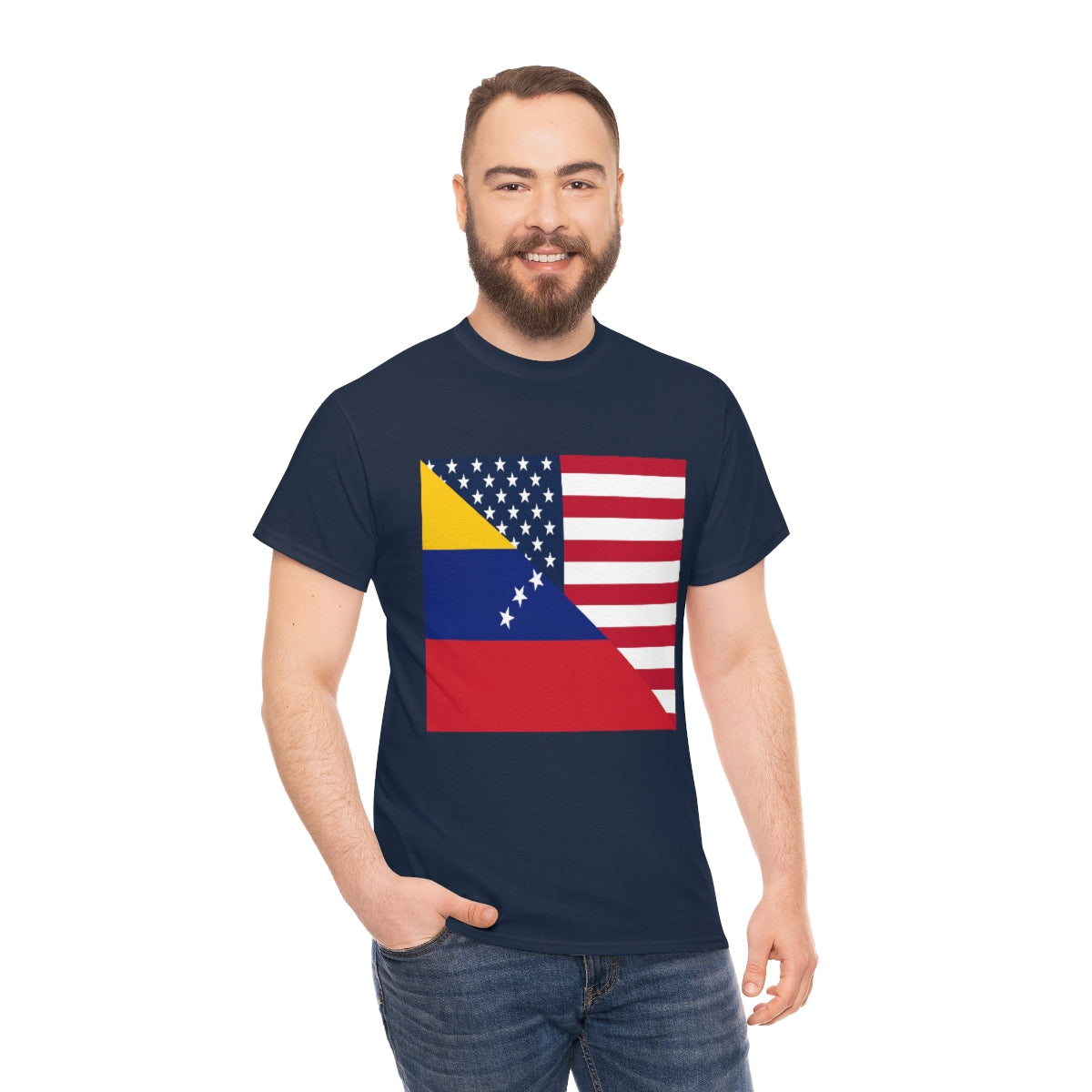 Venezuelan American Flag T-Shirt | Unisex Venezuela USA Tee Shirt