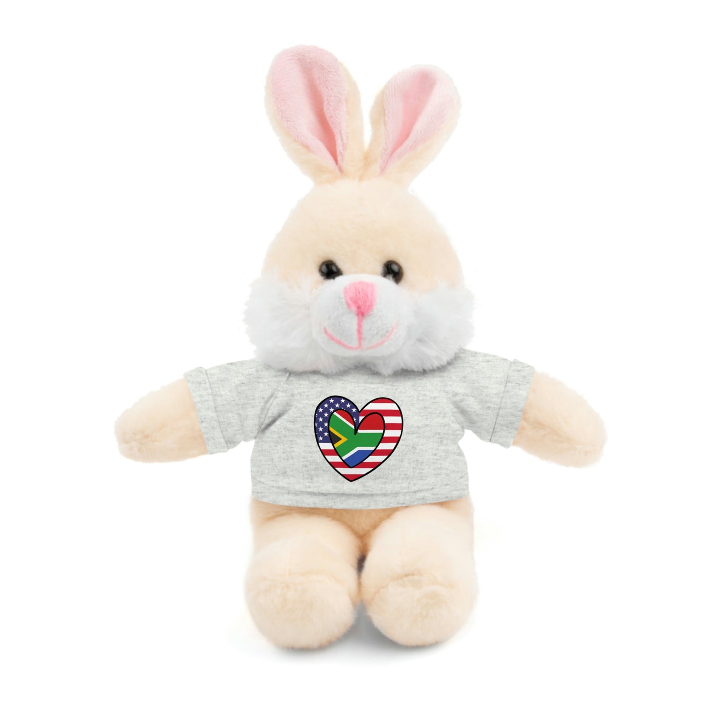 South African American Valentines Day Gift Stuffed Animal | SA USA Flag Toy