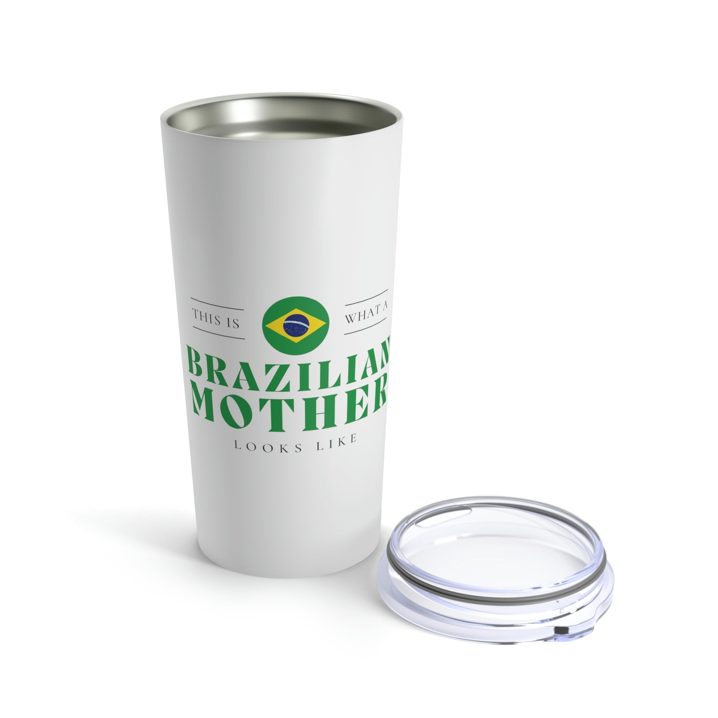 Brazilian Mother Looks Like Brazil Mom Tumbler 20oz Beverage Container