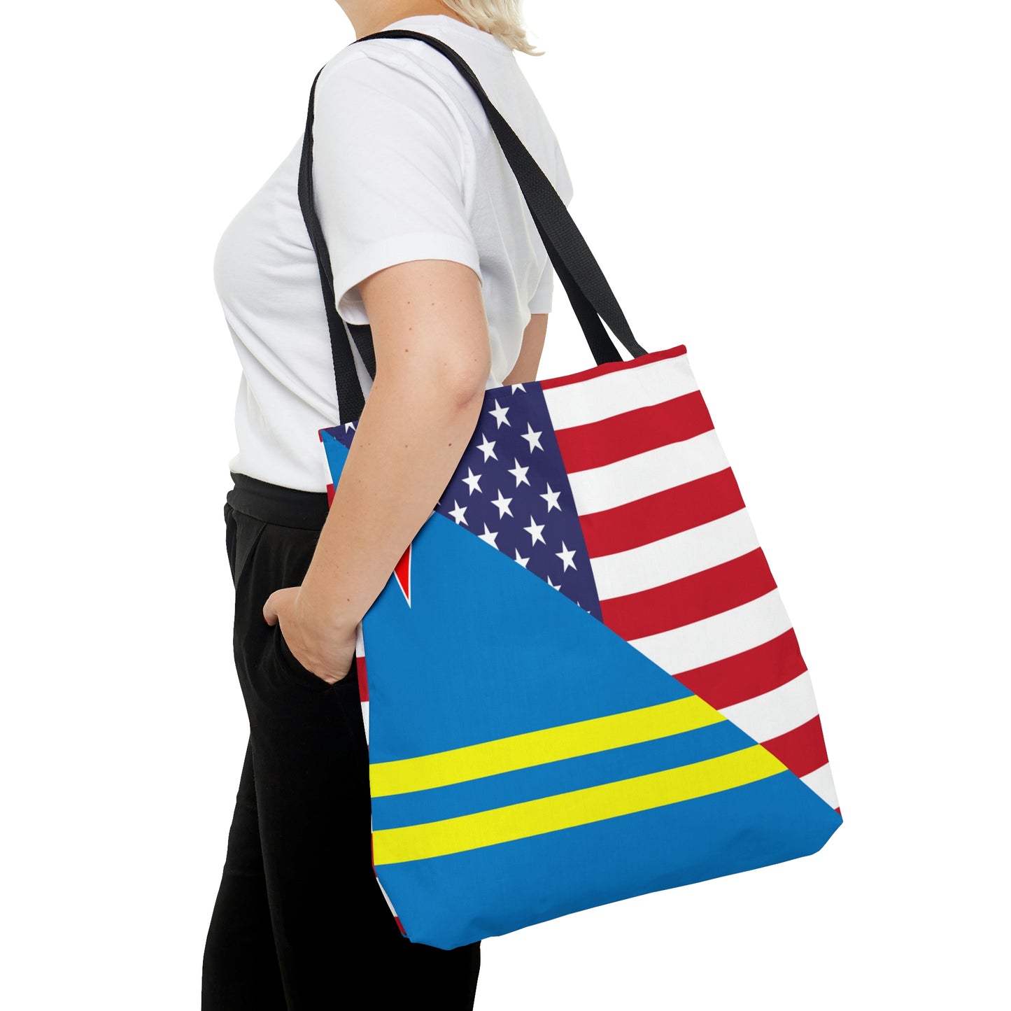 Aruba American Flag Aruban USA Tote Bag | Shoulder Bag