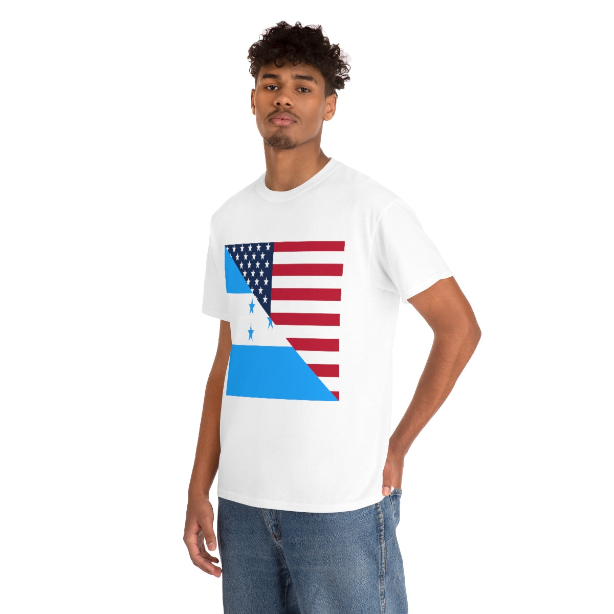 Honduran American Flag T-Shirt | Unisex Honduras USA Tee Shirt