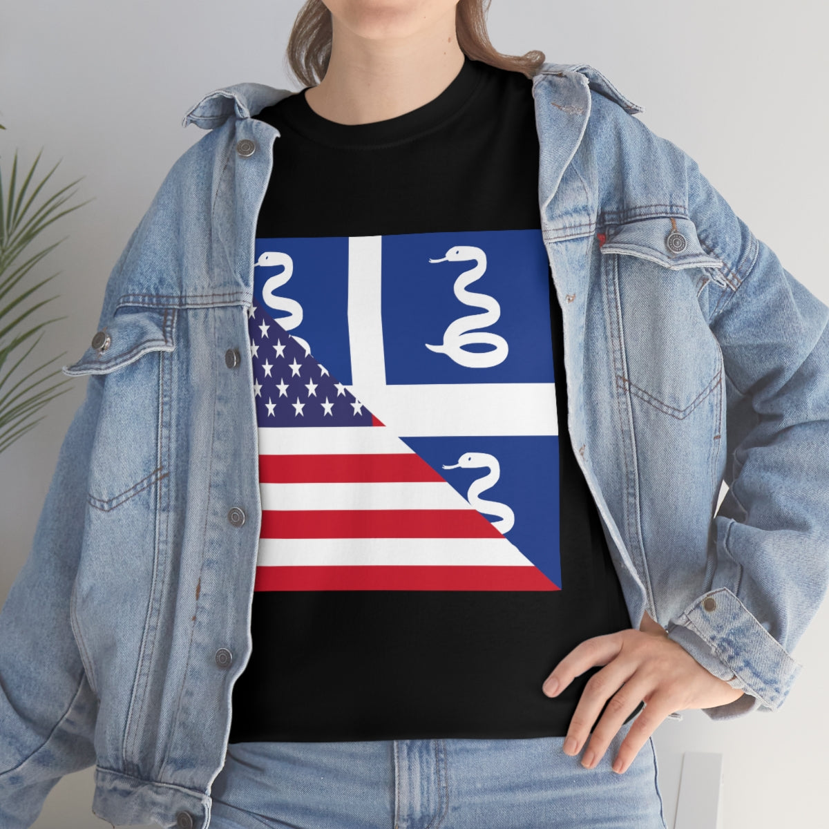 Martinique American Flag Half Martinician USA T-Shirt | Unisex Tee Shirt