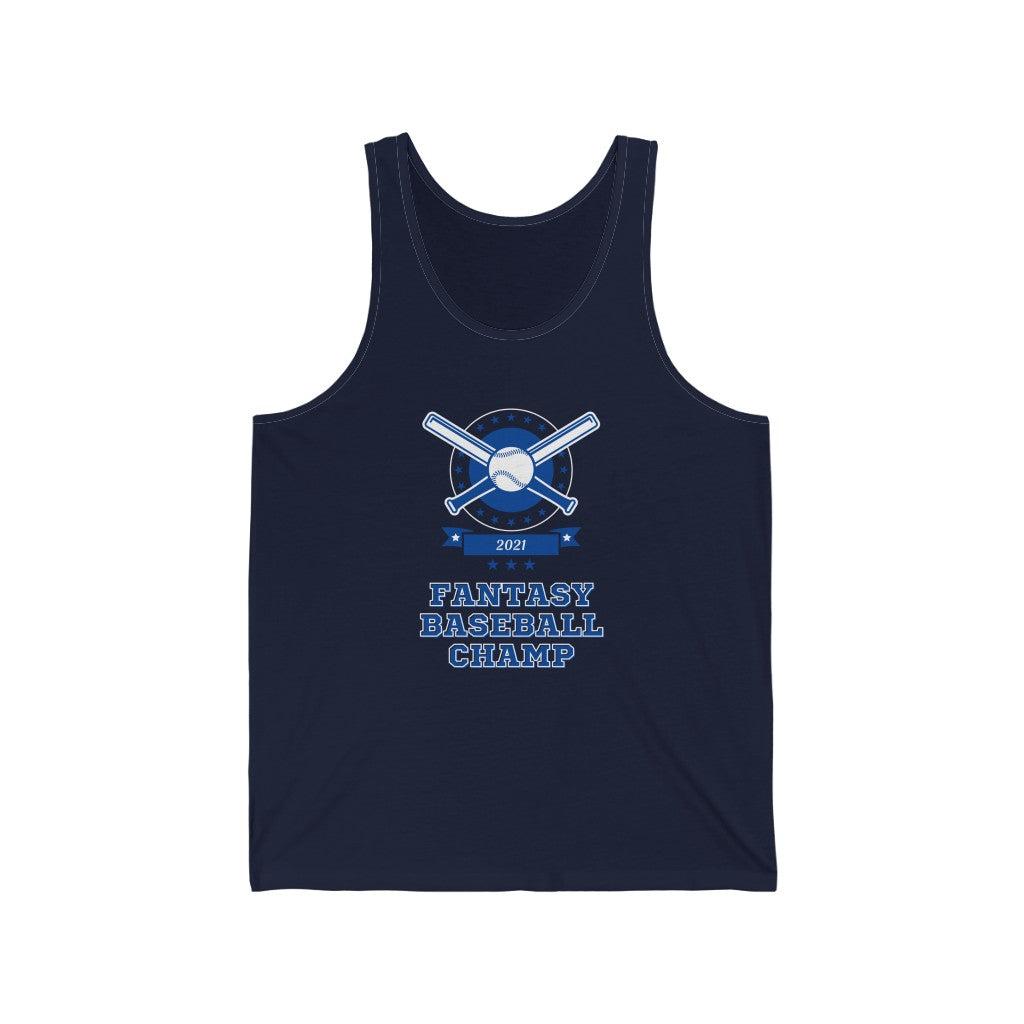 Fantasy Baseball Champ 2021 Tank Top | Fantasy Champion Sleeveless