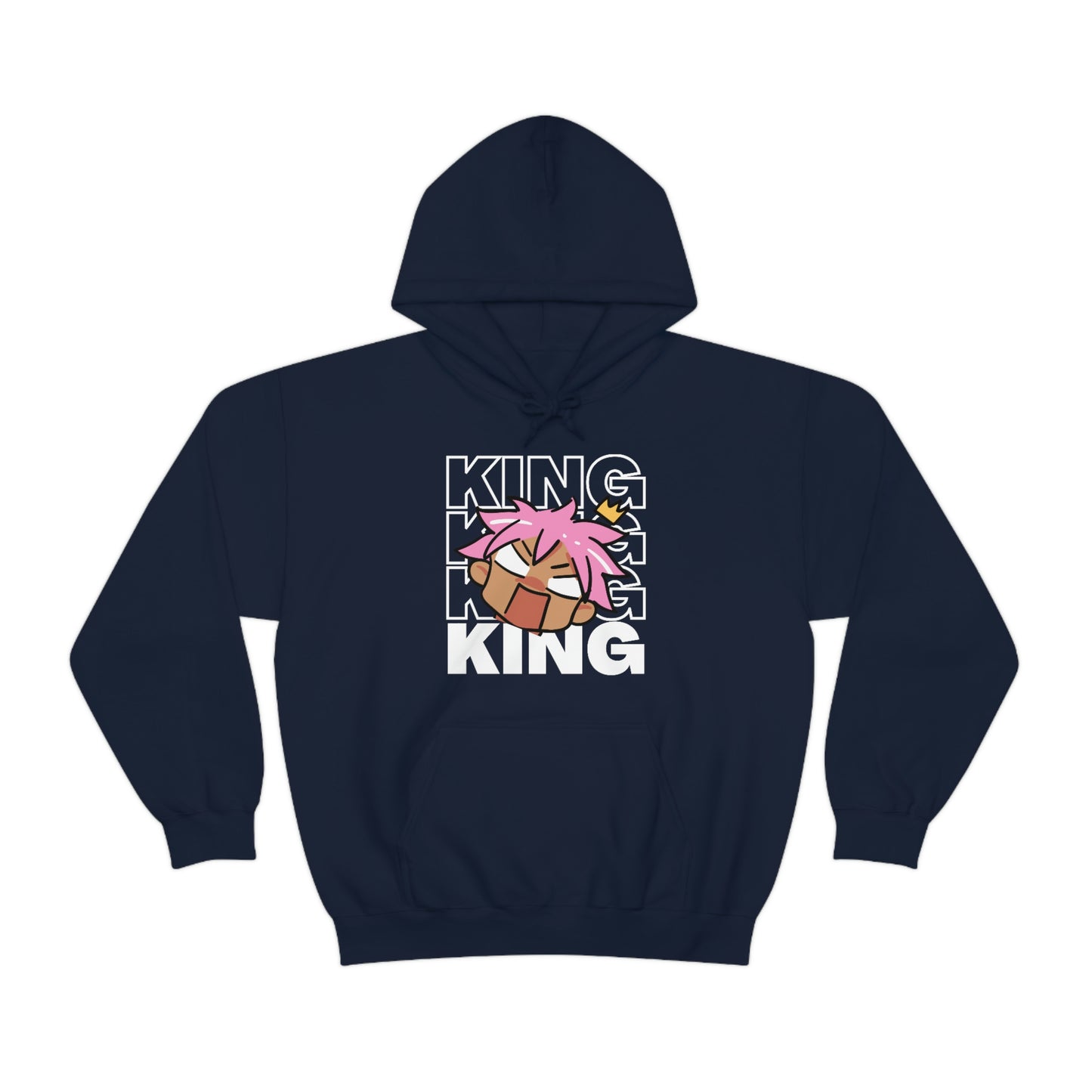 Anime King Royalty Crown 2 Hoodie | Unisex Pullover Hooded Sweatshirt