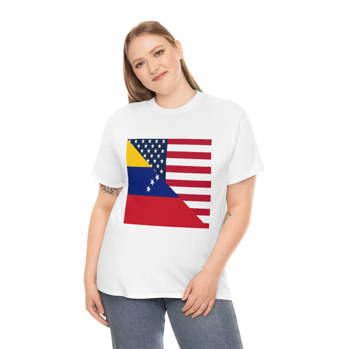 Venezuelan American Flag T-Shirt | Unisex Venezuela USA Tee Shirt