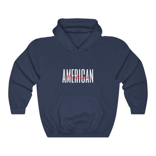 Haitian American Understated Hoodie |  Haiti USA Hooded Sweatshirt