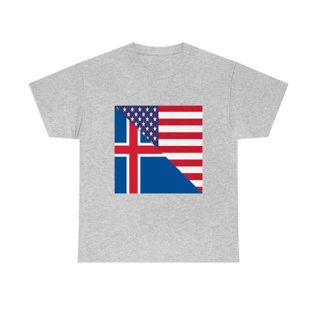 Iceland American Flag Tee Shirt | Icelander USA Tshirt