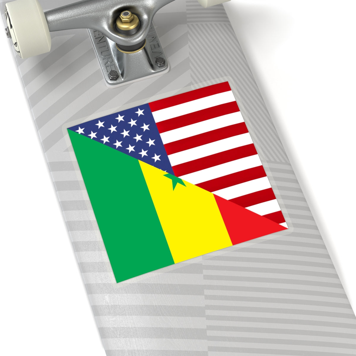 Senegal USA Flag Sticker | Senegalese American Stickers