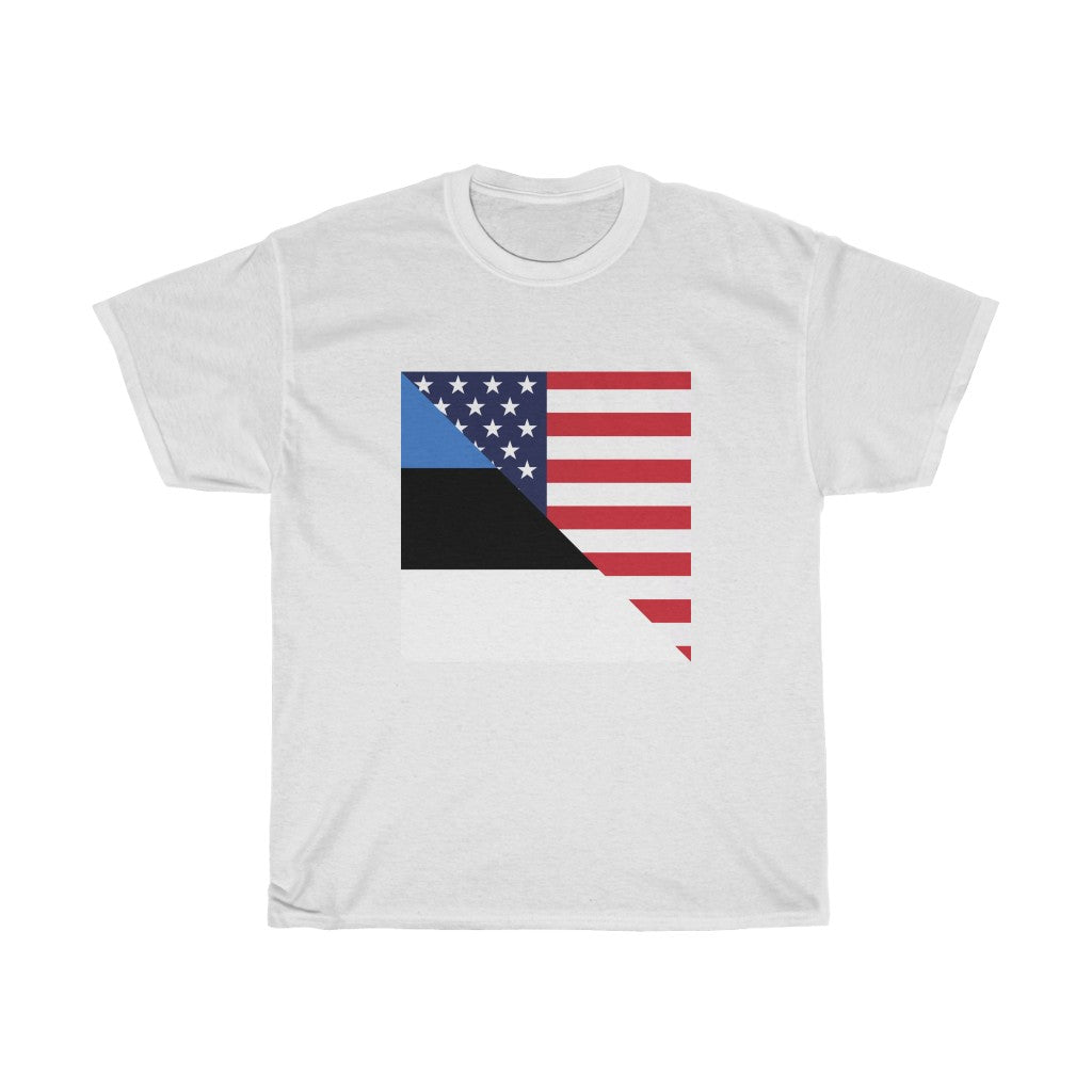 Estonia American Flag Tee | Unisex Estonian Men Women Shirt