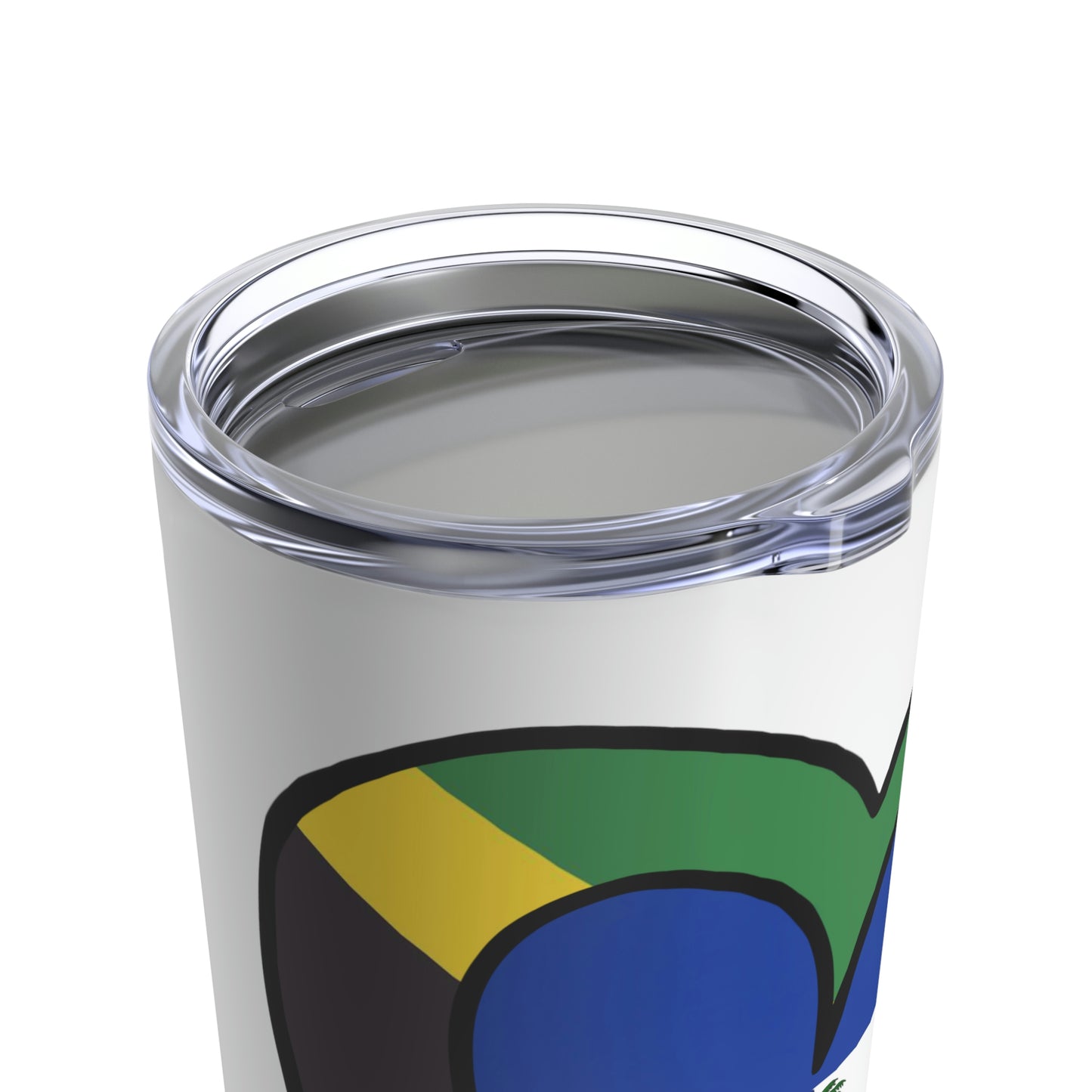 Jamaican Haitian Flag Inner Heart Valentines Day Gift Jamaica Haiti  Tumbler 20oz