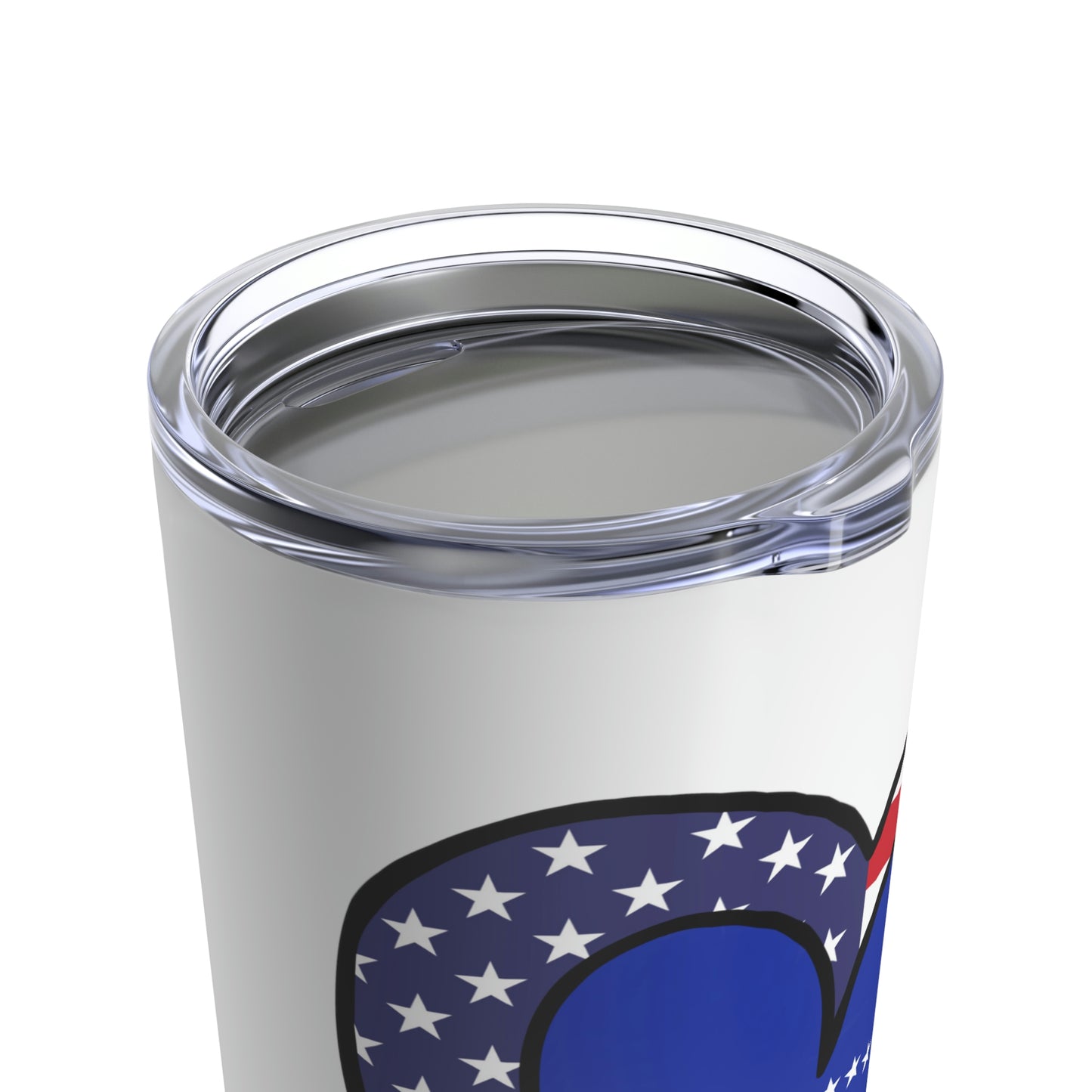 Kosovar American Heart Valentines Day Gift Half Kosovo USA Flag Tumbler 20oz Beverage Container